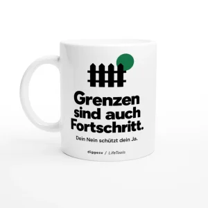 Grenzen-Tasse mit QR-Code für klare Grenzen - Skill/02
